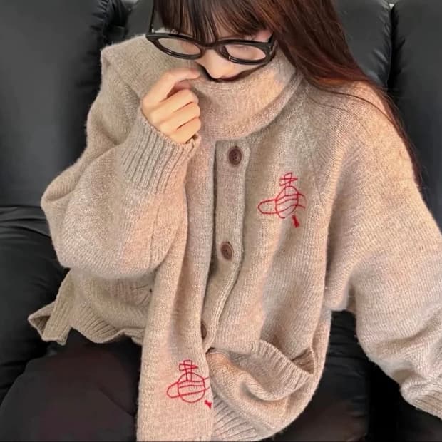 비비안웨스트우드 레드라벨 가디건