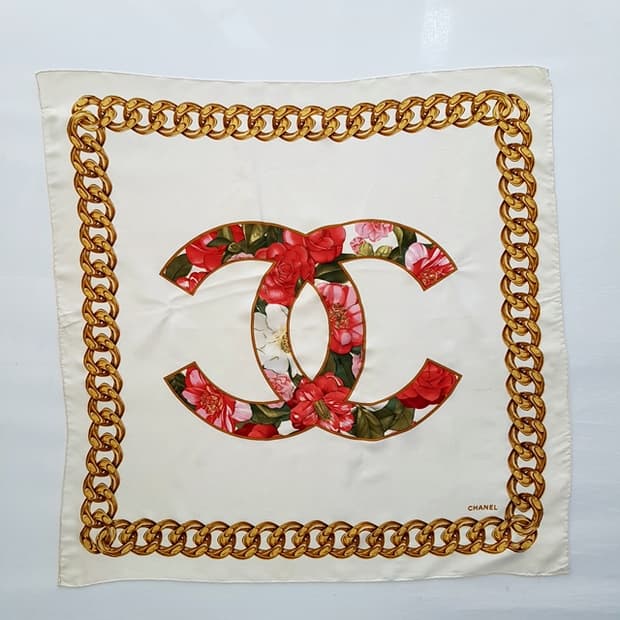 CHANEL 샤넬 실크 스카프