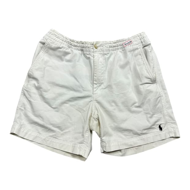 ✨ (바배) 폴로 랄프로렌 클래식핏 화이트 밴딩 반바지 