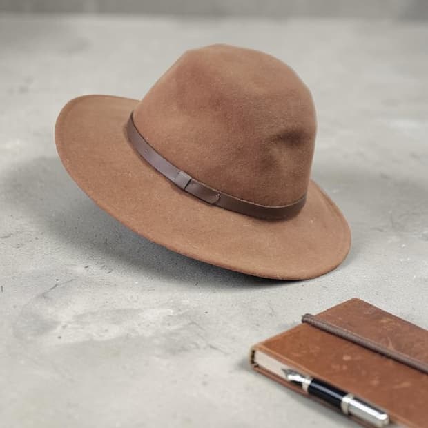 USA 디스커버리 메리노 울 페도라 모자