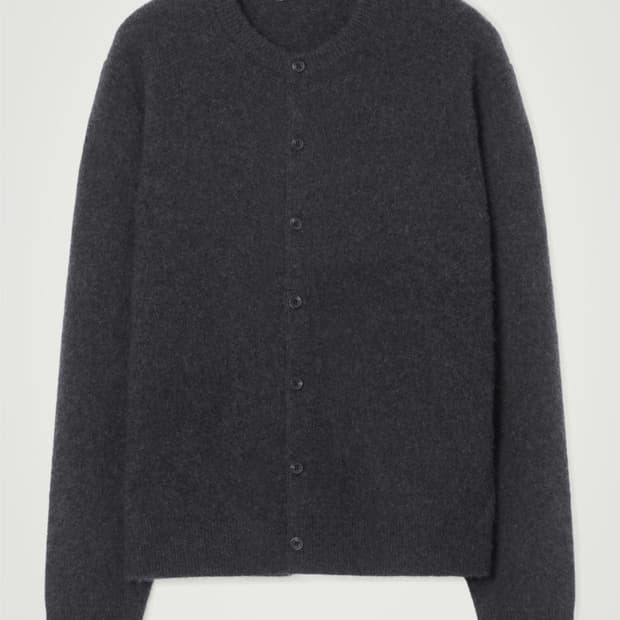 (M) 코스 보일드 캐시미어 크루넥 가디건