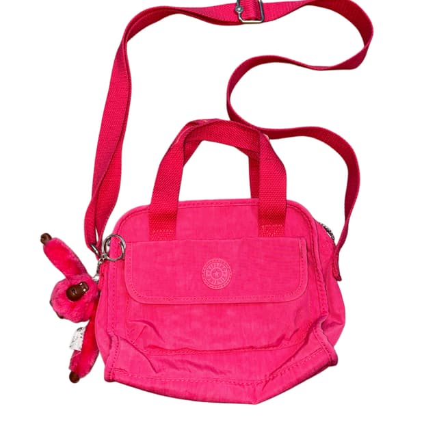키플링 크로스 미니백 핑크
