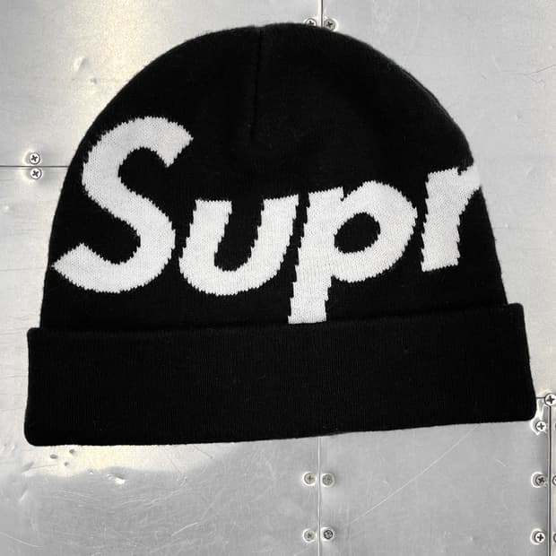 슈프림 21fw 빅 로고 비니
