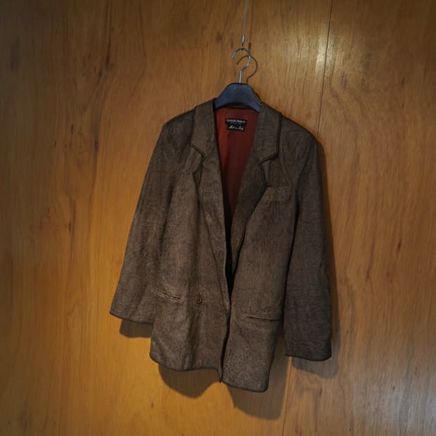 1980's GIORGIO ARMANI leather jacket 