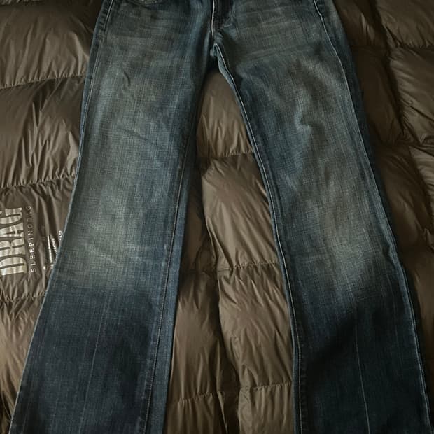 빈티지 뒷자수 포인트 데님