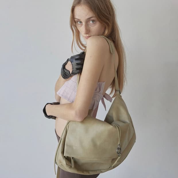 스컬프터 folded slouchy bag 폴디드 슬라우치 백 더티 그린