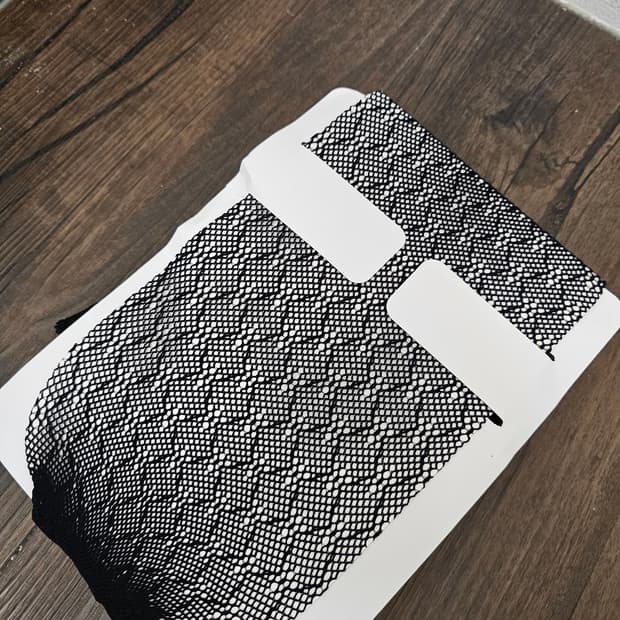 USA Fing Motesto 블랙 패턴 망사스타킹