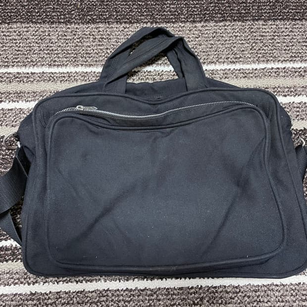 꼼데가르송 옴므 듀스 캔버스 브리프 케이스