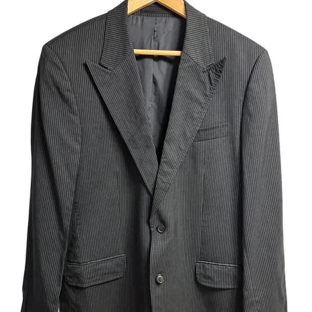 휴고보스(hugo boss) 스트라이프 블랙 싱글블레이져 자켓50size