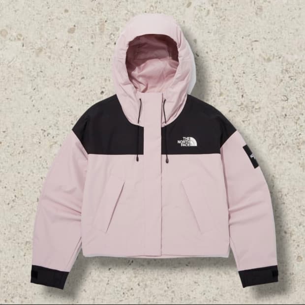 노스페이스핑크바람막이