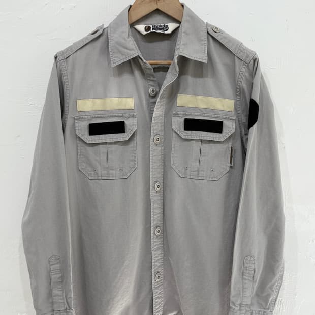 A Bathing Ape 베이프 투포켓 그레이 셔츠   