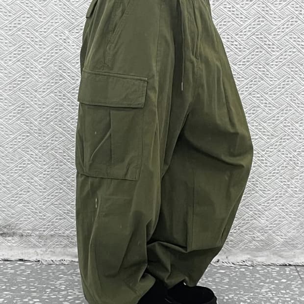 빅유니온 빈티지 힙합 오버사이즈 와이드 카고 팬츠 L C09480
