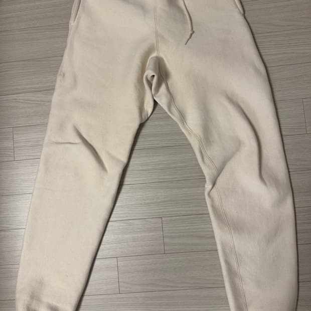 캠버 스웻 팬츠 아이보리 M made in usa