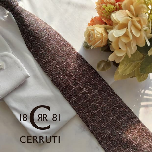 세루티 실크 자카드 지오메트릭 넥타이 9.8cm A+등급 K1520
