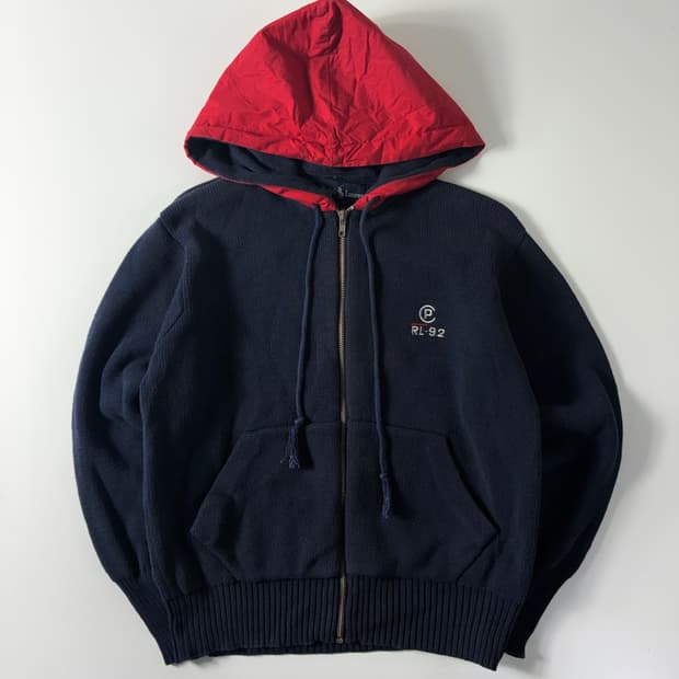 Polo 폴로 랄프로렌 90‘s RL-92 니트 후드집업