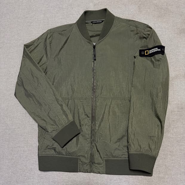 내셔널지오그래픽 나일론 봄버 자켓