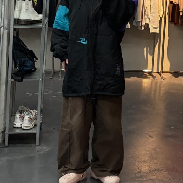 나이키 90s 알론조 모닝 샬럿 호네츠 백로고 자켓 A3116