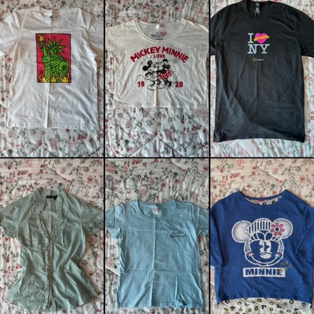 모리걸 하구미 상의 의류처분 벼룩