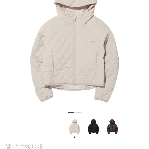 미스치프 퀼티드 후디드 자켓 M