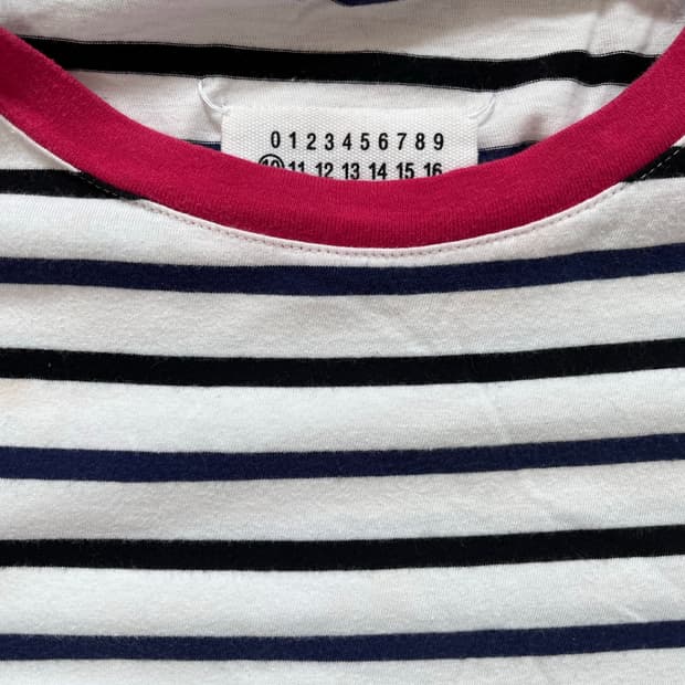 Maison Margiela 보더 티셔츠