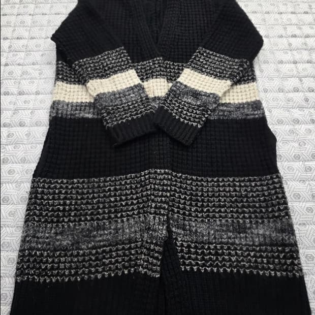 TIME 타임 롱 니트 가디건 ~F