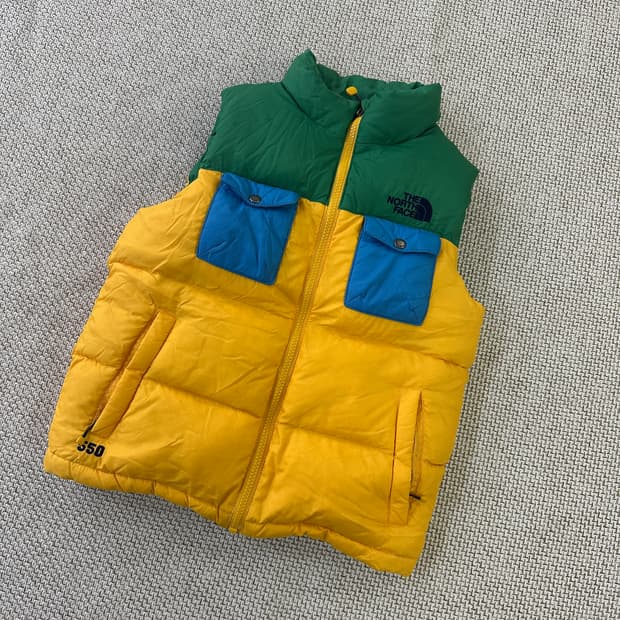 130 키즈 노스페이스 다운 패딩 조끼 0403D