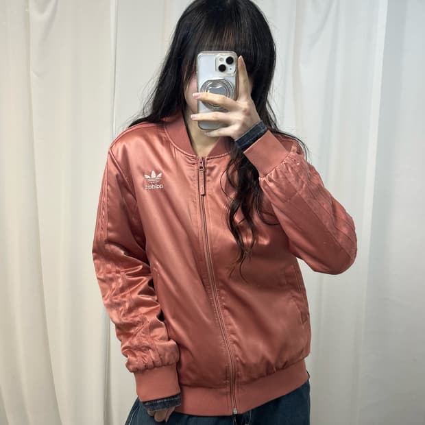 Adidas Shine Pink Firebird Bomber Jacket