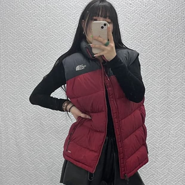 노스페이스 700 눕시 레트로 구스다운 패딩조끼 M C09281