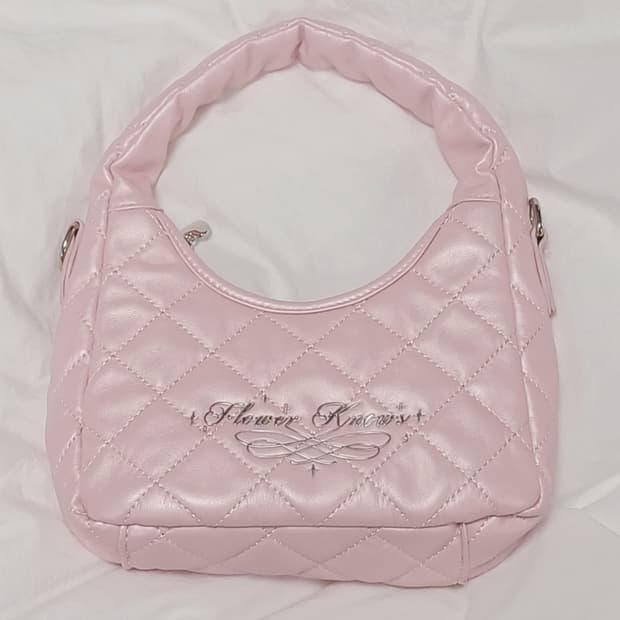 플라워노즈 스완 한정판 퀼팅 핸드백 가방 히메갸루