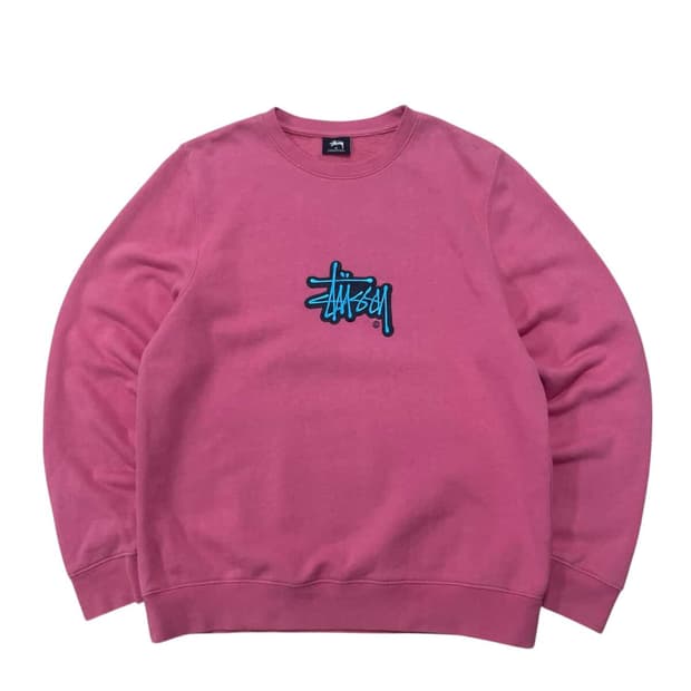 스투시 베이직로고 맨투맨