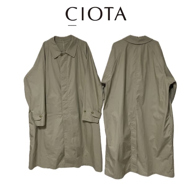 CIOTA 시오타 롱코트 베이지 6size