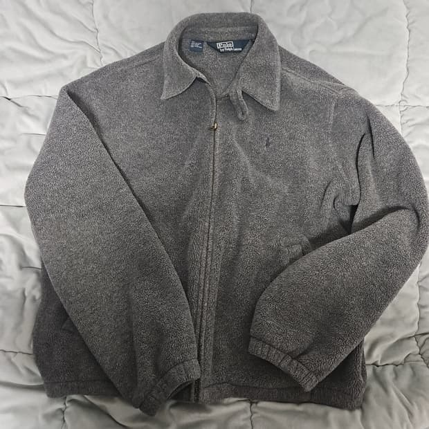 폴로 후리스 그레이 l