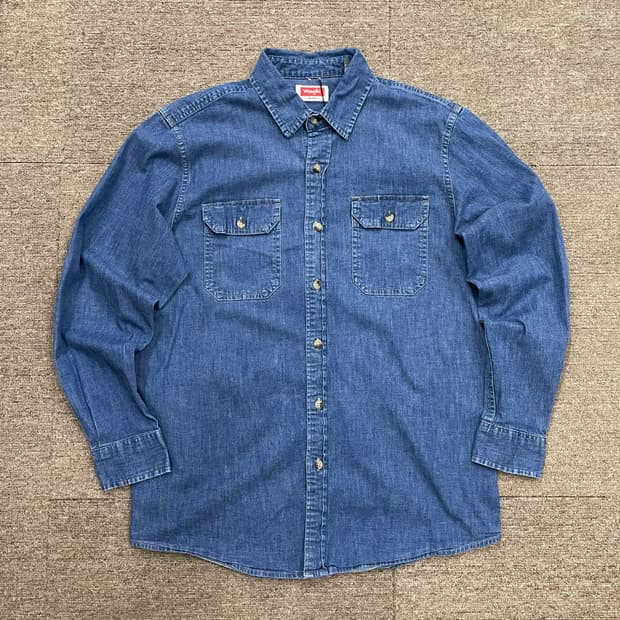(M) Wrangler 랭글러 데님 셔츠