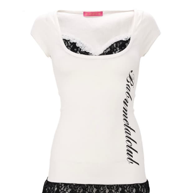 베이비메탈클럽 돌리프릴탑 Dolly frill top (white)