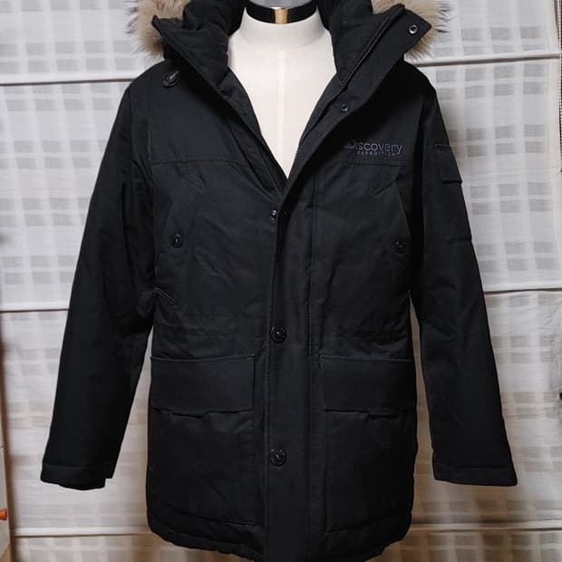 (덕다운) 디스커버리 검정 패딩 점퍼 95