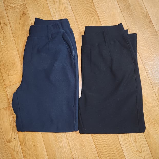 키작은 여성 기모 밴딩 바지  2장 일괄 XL
