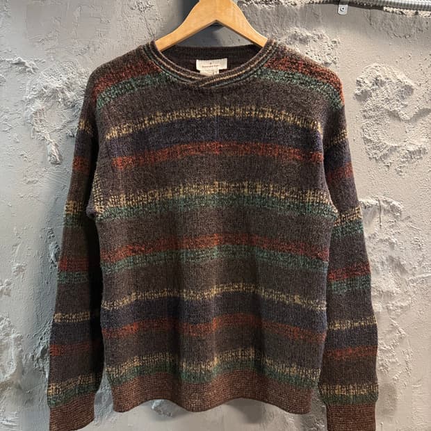 에르메네질도 제냐 ZEGNA 스트라이프 울 니트 S