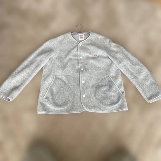 단톤 울 파일 라운드 칼라 자켓