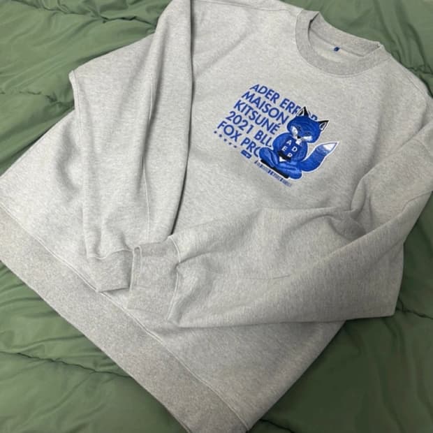 [A3] 아더에러 메종키츠네 폭스 맨투맨 회색