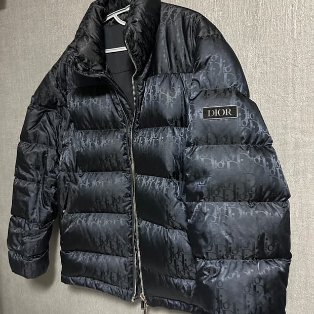 [52] 디올 오블리크 패딩 네이비