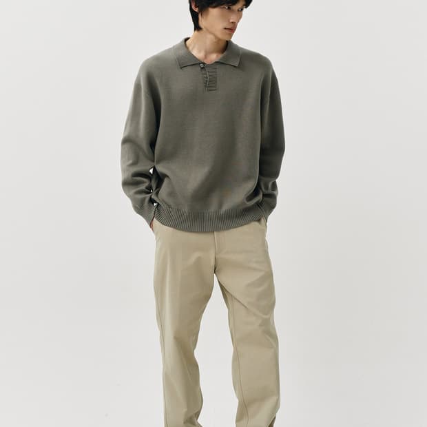 [새상품] 더니트컴퍼니 트윌 코튼 레귤러 팬츠 S사이즈