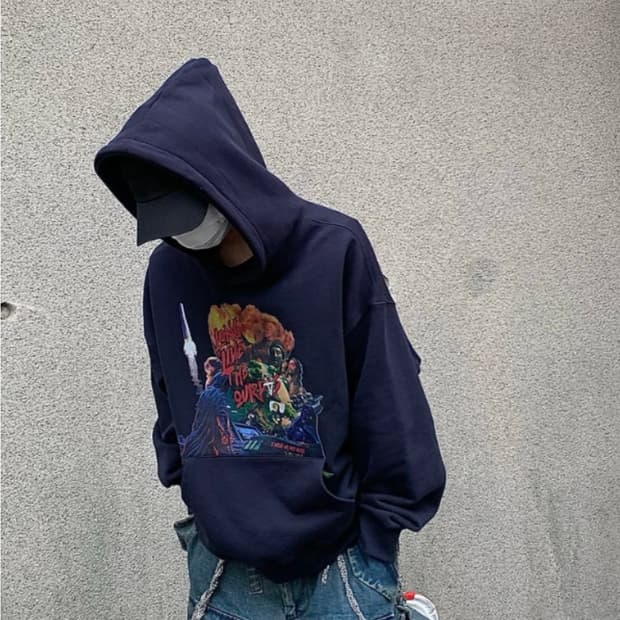 (Free) PAS-050 후드티 네이비