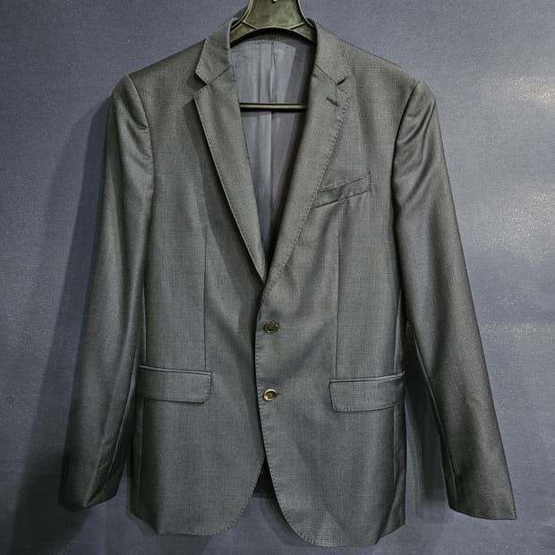 휴고보스 네이비 남성 슬림핏 100 정장셋업 