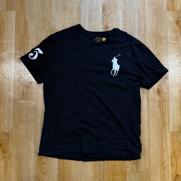폴로 빅포니 반팔 블랙 M