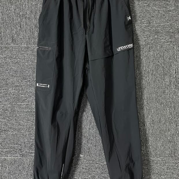 라이프워크 블랙 카고 조거팬츠 M