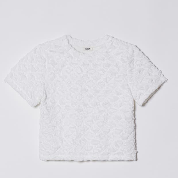 아옵트 aopt WRINKLE CROPPED T-SHIRT