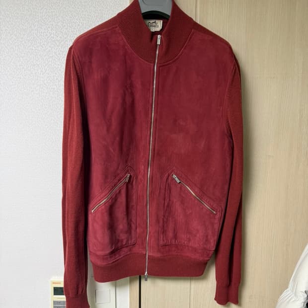 [L] 에르메스 캐시미어 스웨이드 트러커 자켓