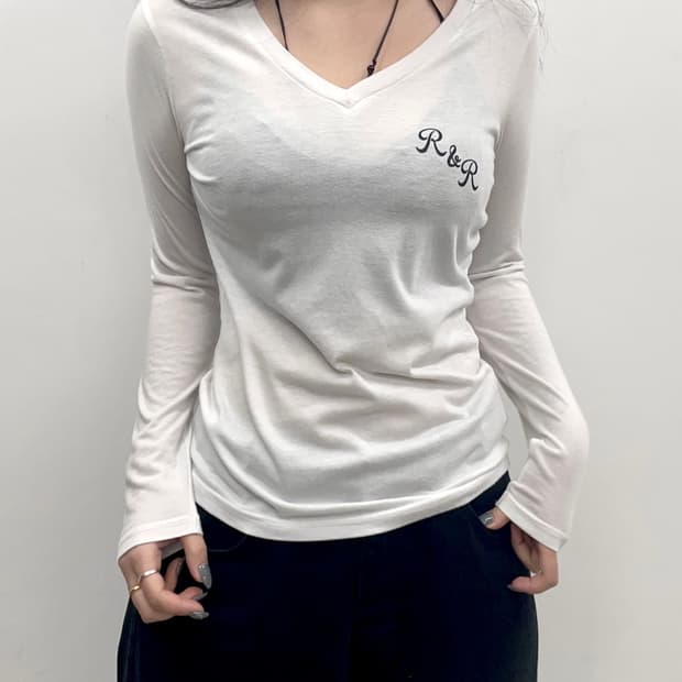 Skeleton printing sleeve T-shirt