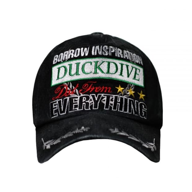 덕다이브 월계수 그래픽 캡 데님 모자