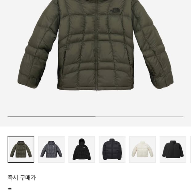 (L)노스페이스 화이트 라벨 웨이브 LT 온 볼 자켓 카키